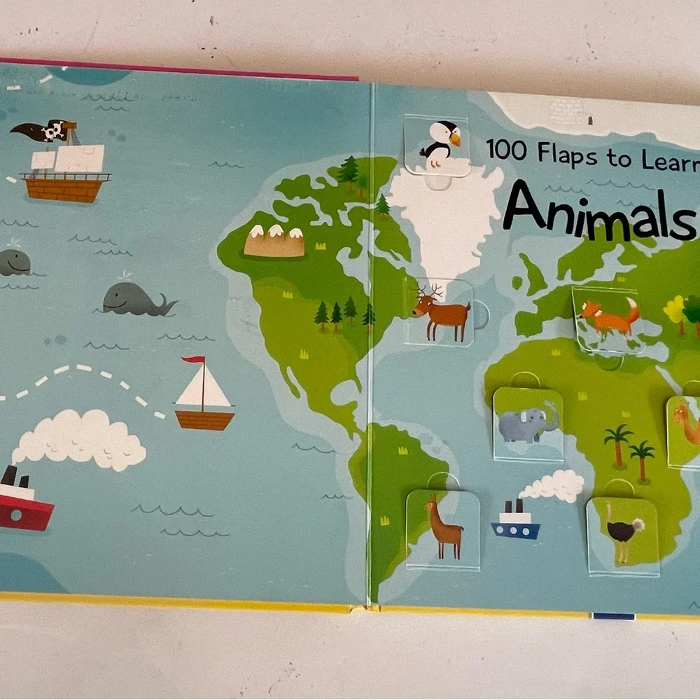 100 Flaps To Learn Animals book‎